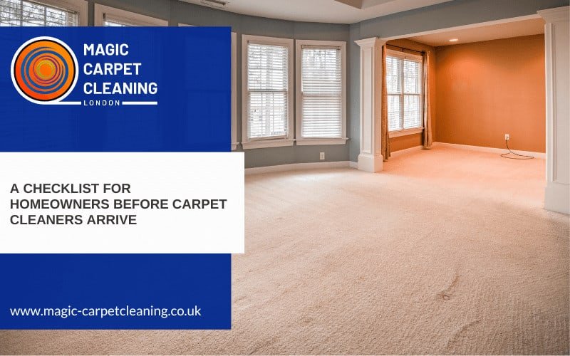 Checklist Before Carpet Cleaners Arrive